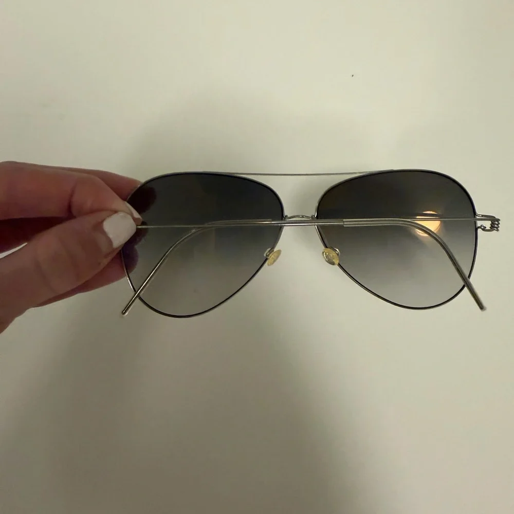 Lindberg Aviator Sunglasses in Black Gradient